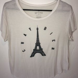 AEO Soft and Sexy French Graphic Tee size XS-S